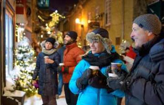 Strolling Le Petit Champlain Christmas Market Quebec